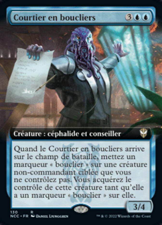 Courtier en boucliers