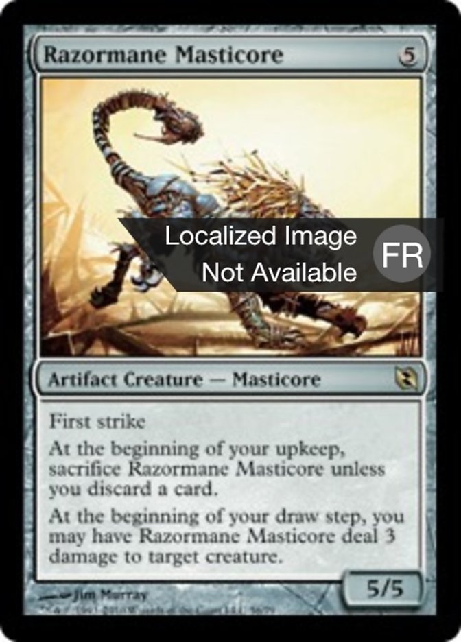 Masticore à crinière tranchante