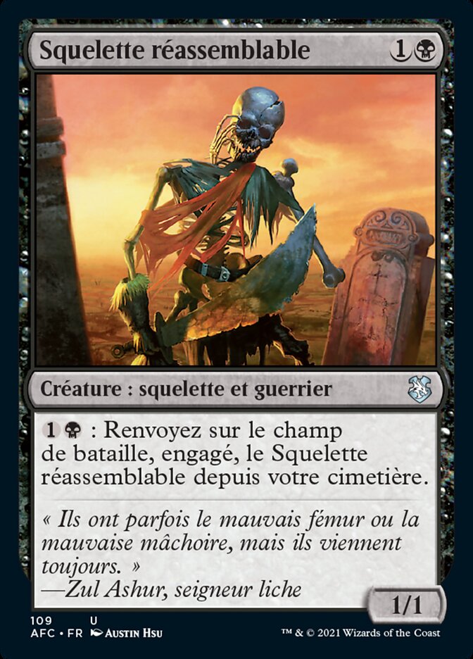 Squelette réassemblable