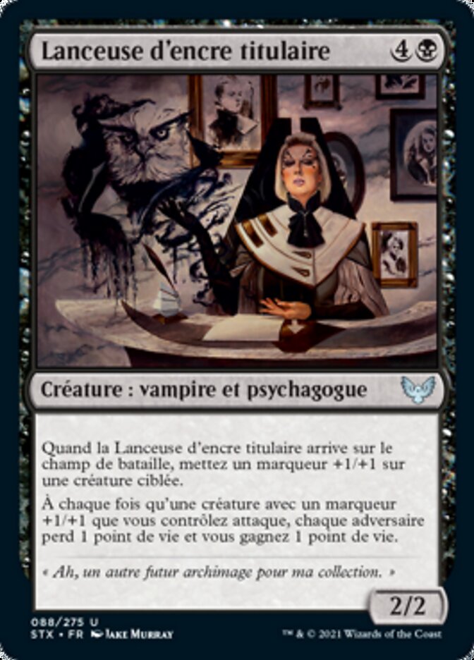 Lanceuse d'encre titulaire