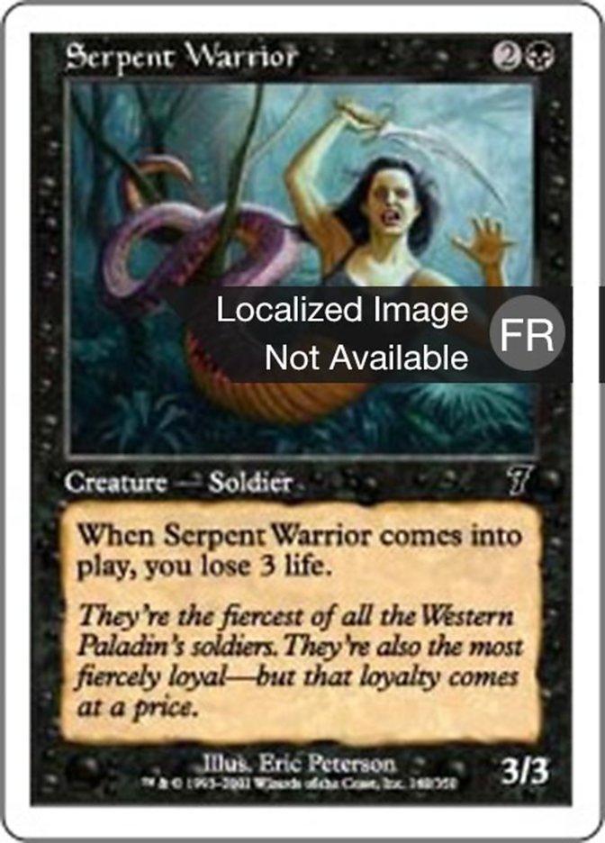 Guerrier serpentiforme