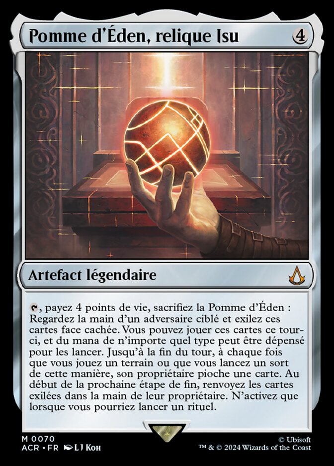 Pomme d'Éden, relique Isu