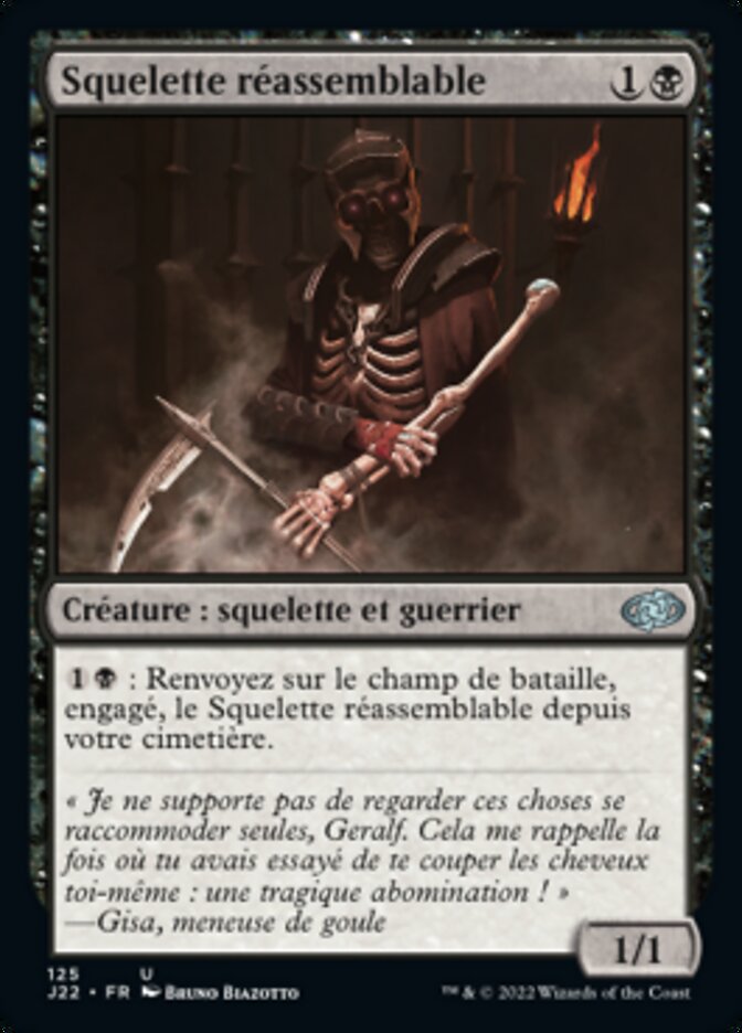 Squelette réassemblable