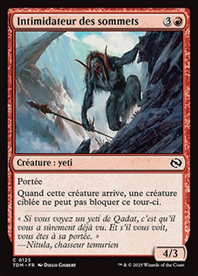 Intimidateur des sommets
