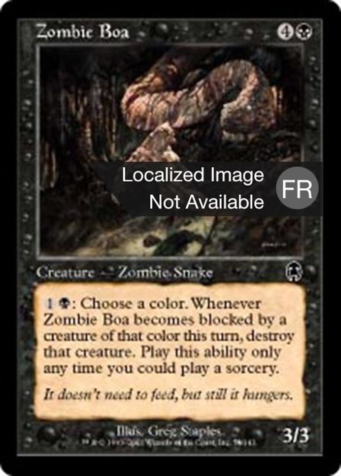 Boa zombie