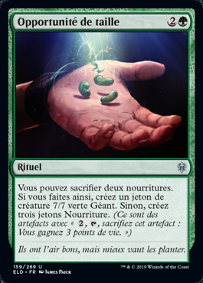 Opportunité de taille