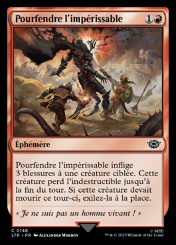 Pourfendre l'impérissable