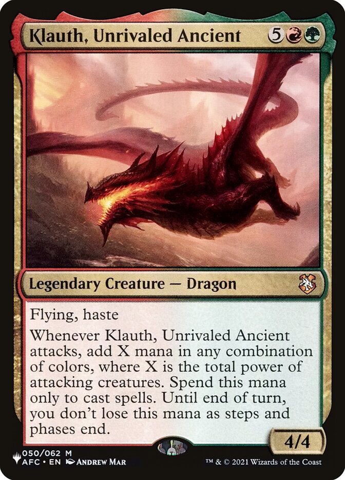 Klauth, Unrivaled Ancient