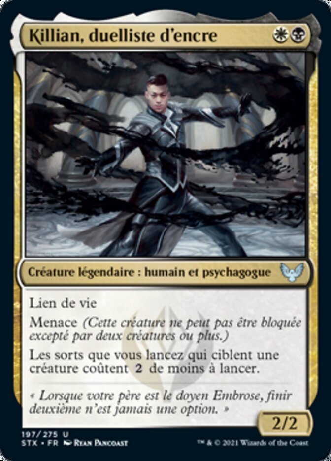 Killian, duelliste d'encre