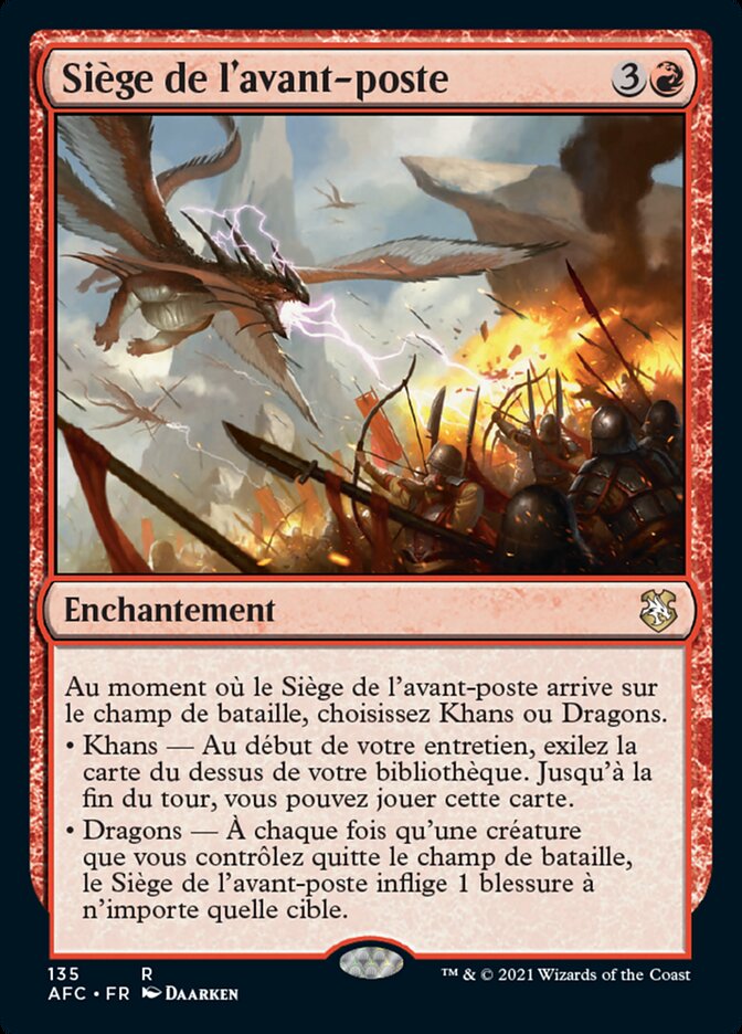 Siège de l'avant-poste