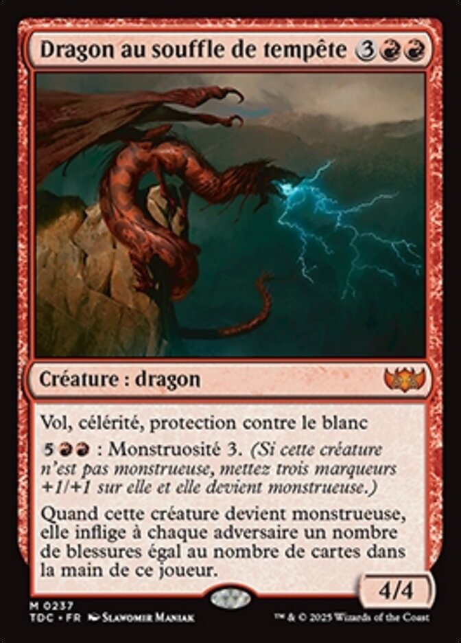 Dragon au souffle de tempête
