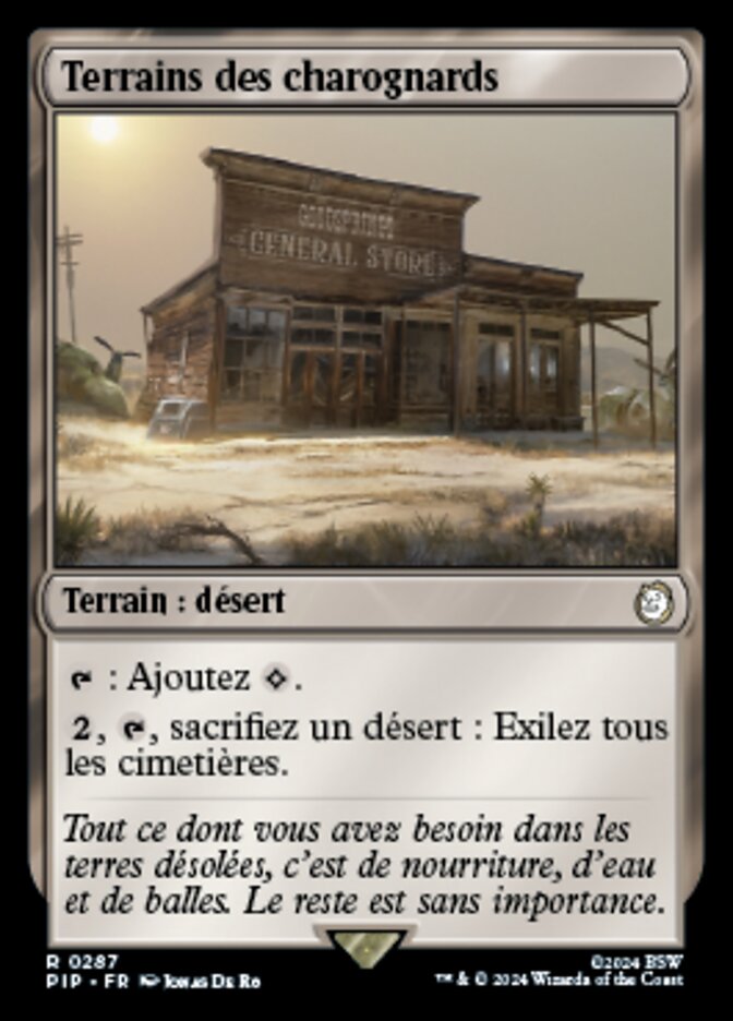 Terrains des charognards