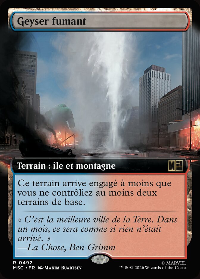 Geyser fumant
