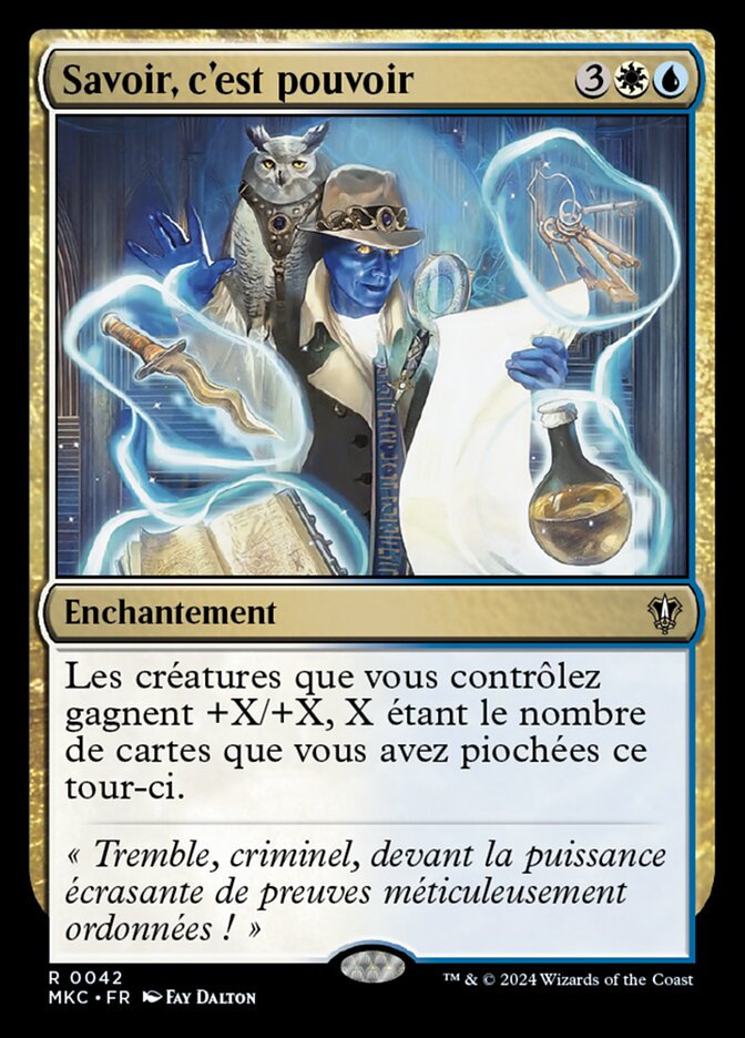 Savoir, c'est pouvoir