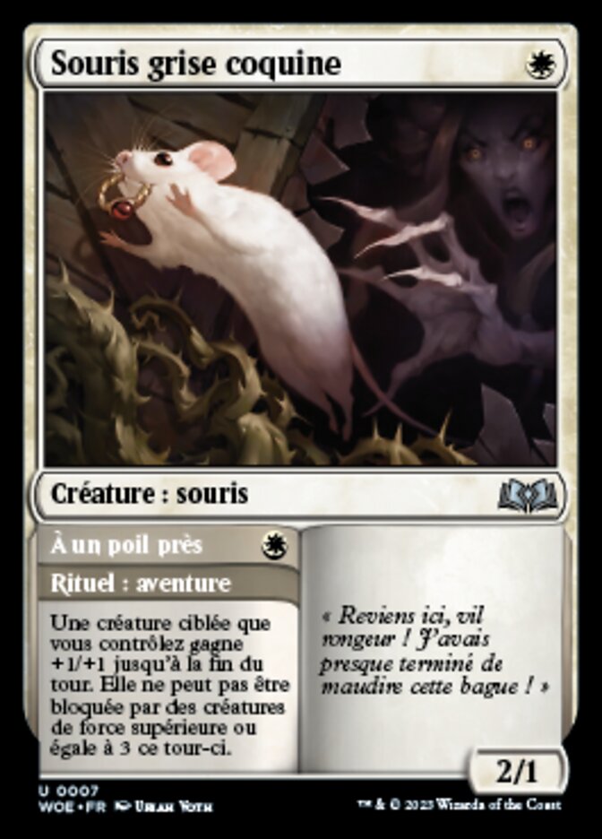 Souris grise coquine