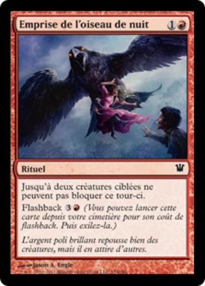 Emprise de l'oiseau de nuit