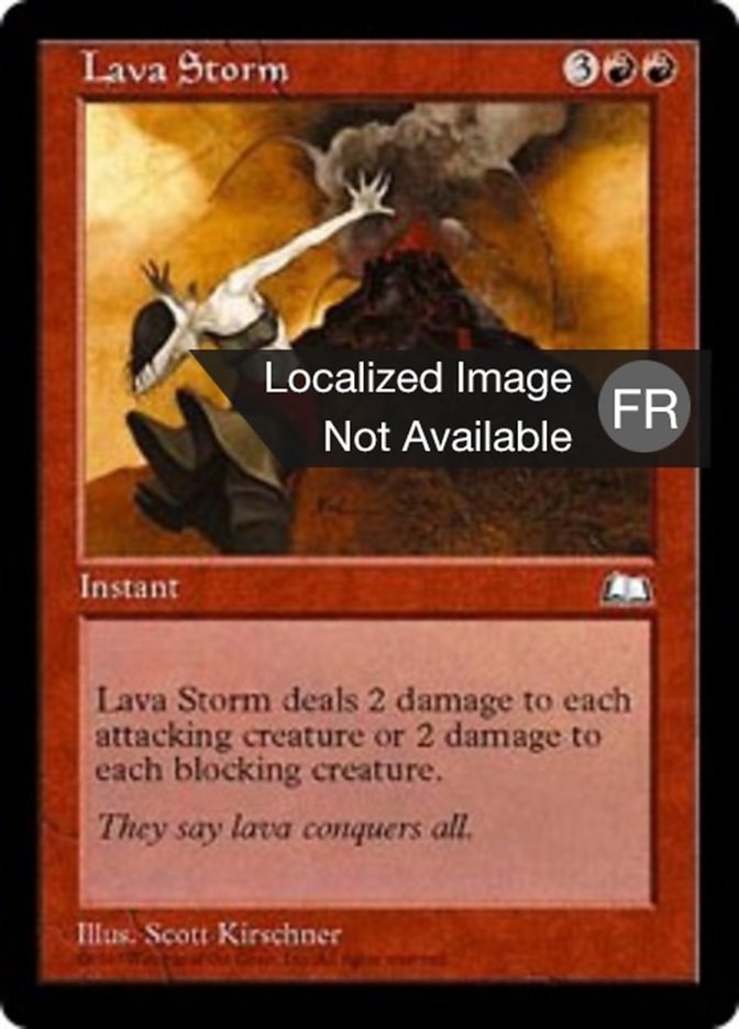 Tempête de lave
