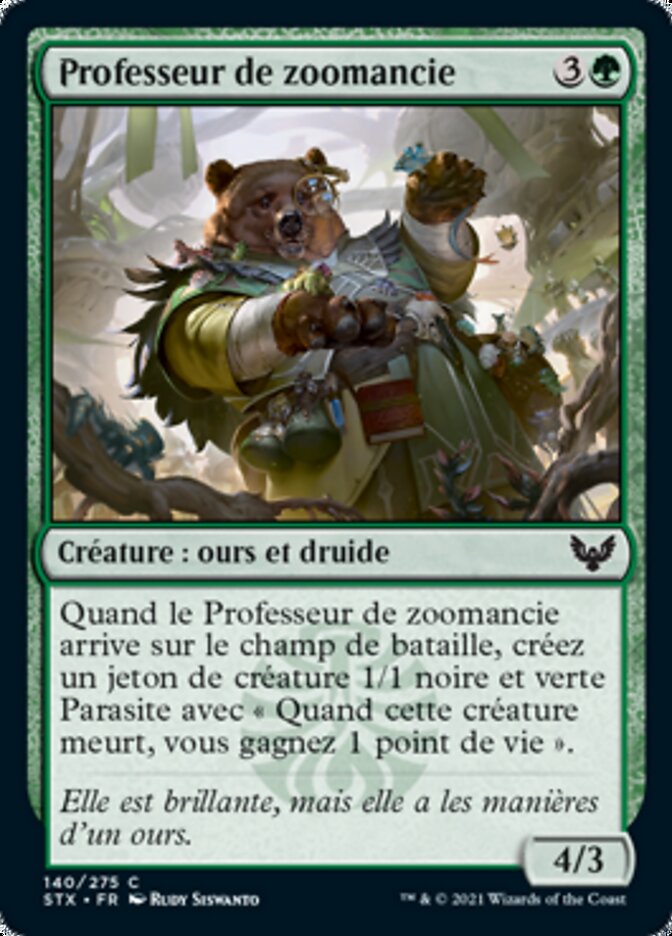 Professeur de zoomancie