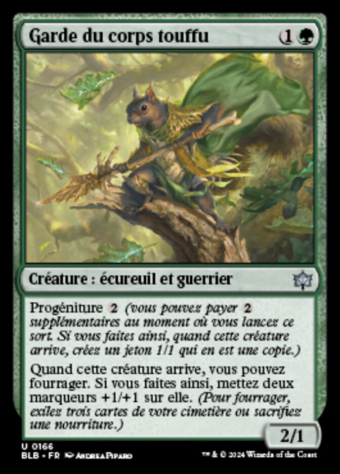 Garde du corps touffu