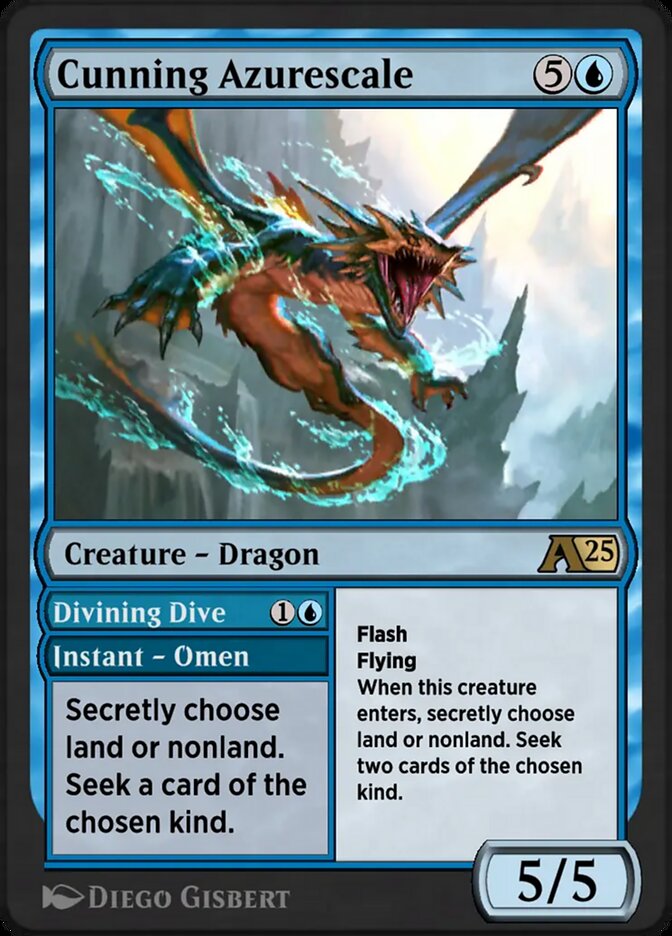 Cunning Azurescale // Divining Dive