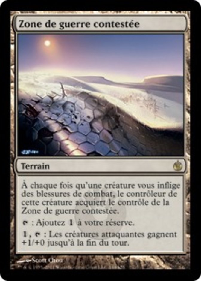 Zone de guerre contestée