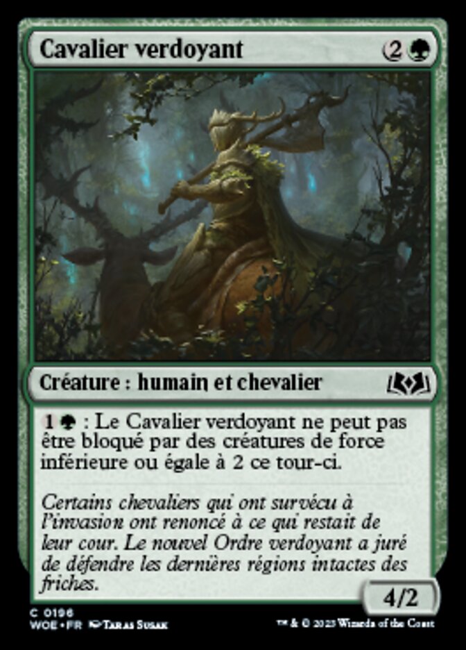 Cavalier verdoyant