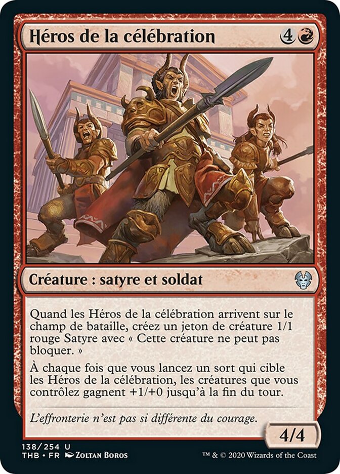 Héros de la célébration
