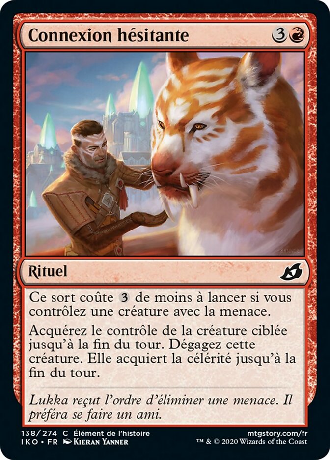 Connexion hésitante