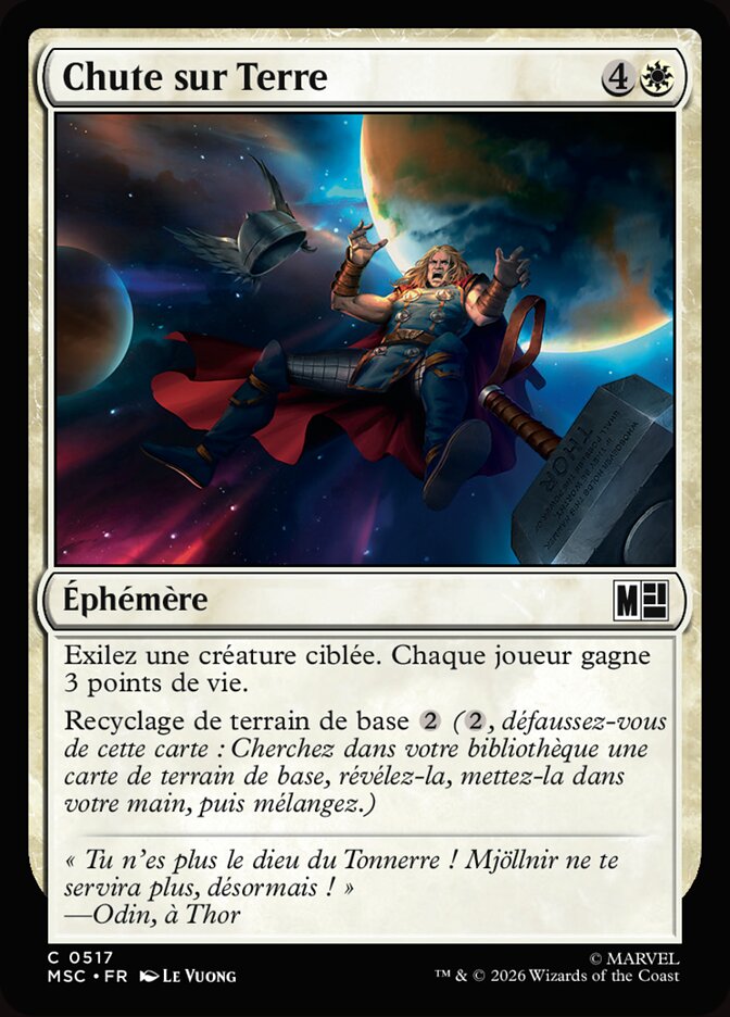 Chute sur Terre