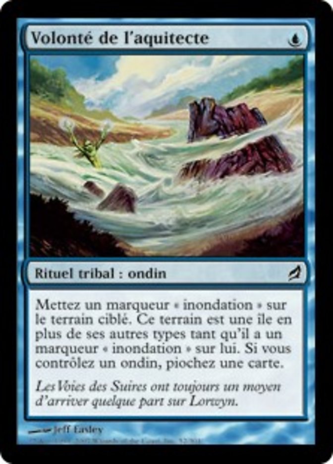 Volonté de l'aquitecte