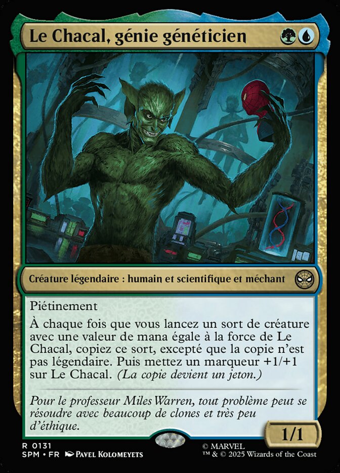 Le Chacal, génie généticien