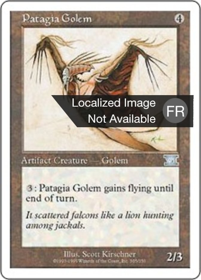 Golem à patagia