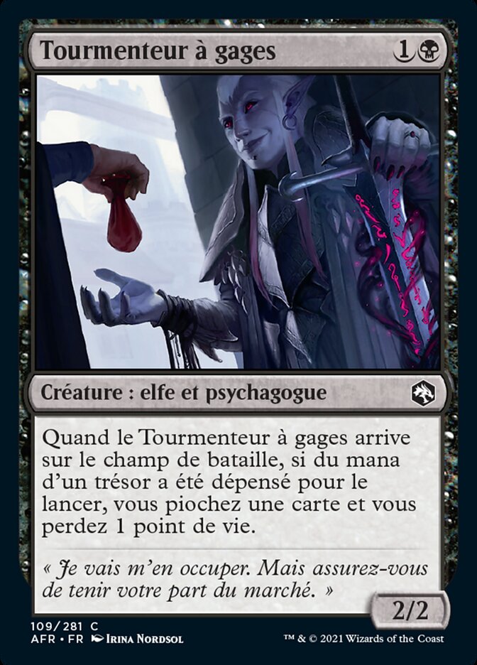 Tourmenteur à gages