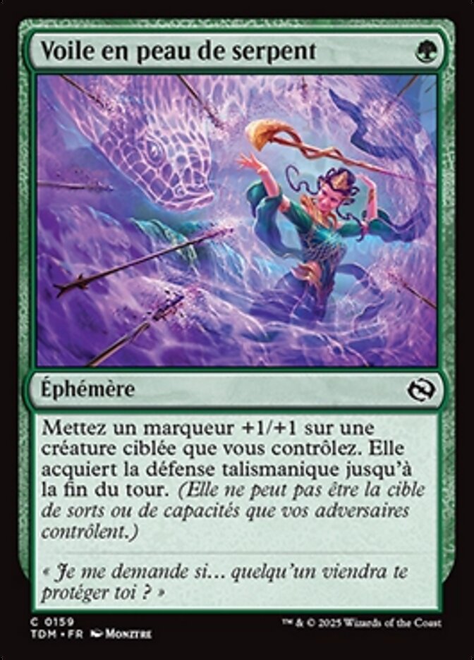 Voile en peau de serpent