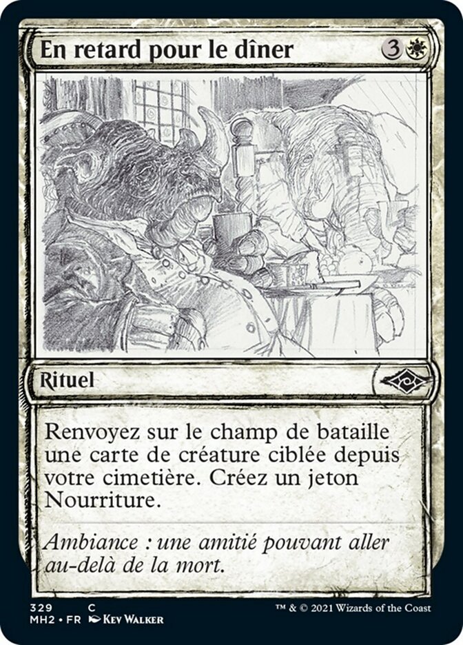 En retard pour le dîner