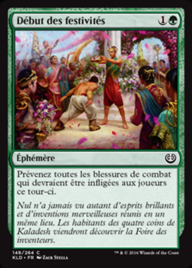 Début des festivités