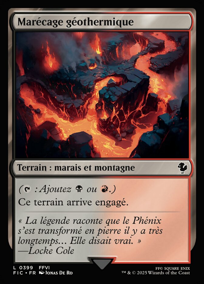 Marécage géothermique