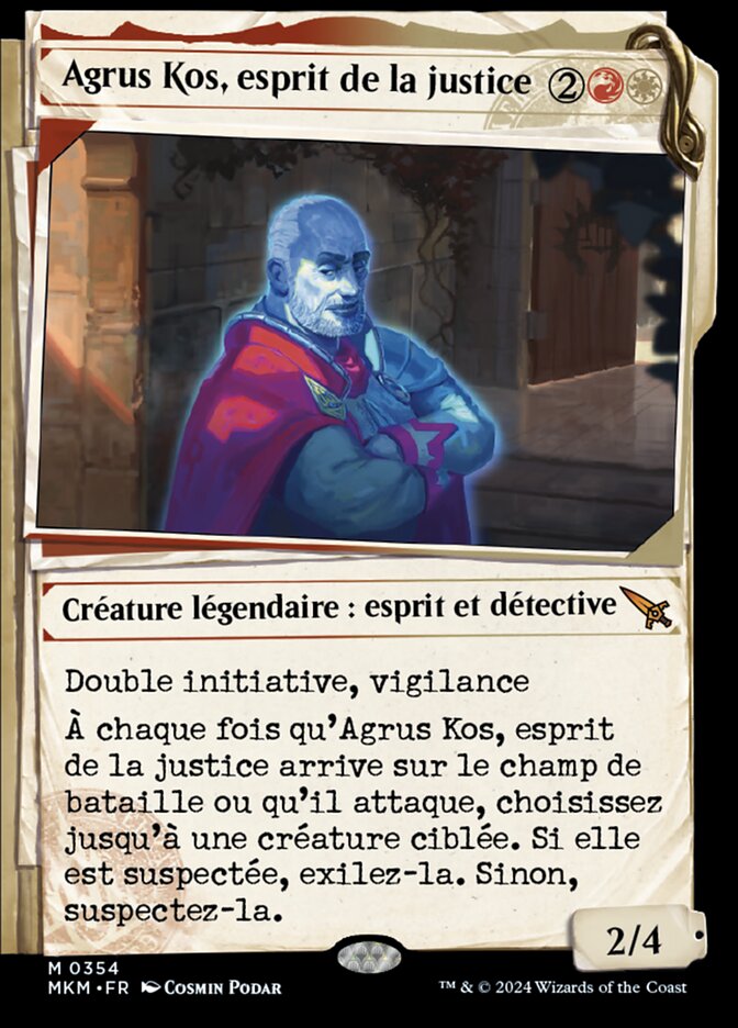 Agrus Kos, esprit de la justice