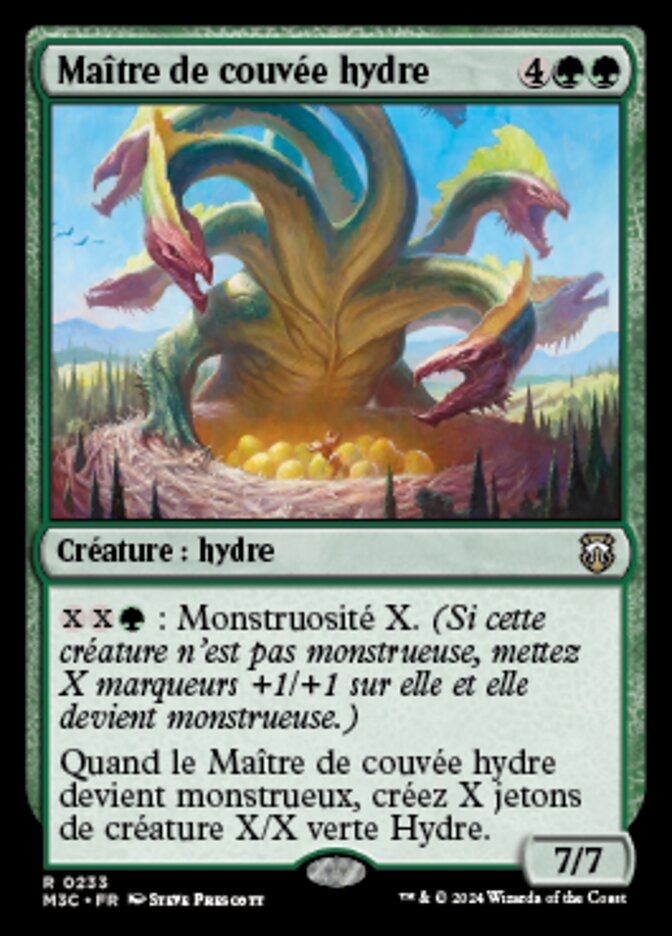 Maître de couvée hydre