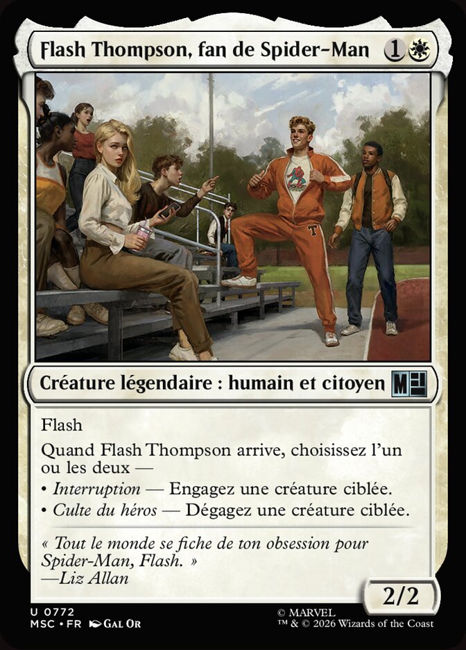 Flash Thompson, fan de Spider-Man