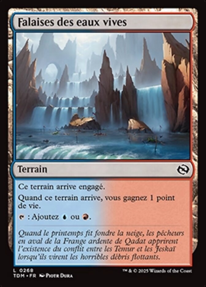 Falaises des eaux vives