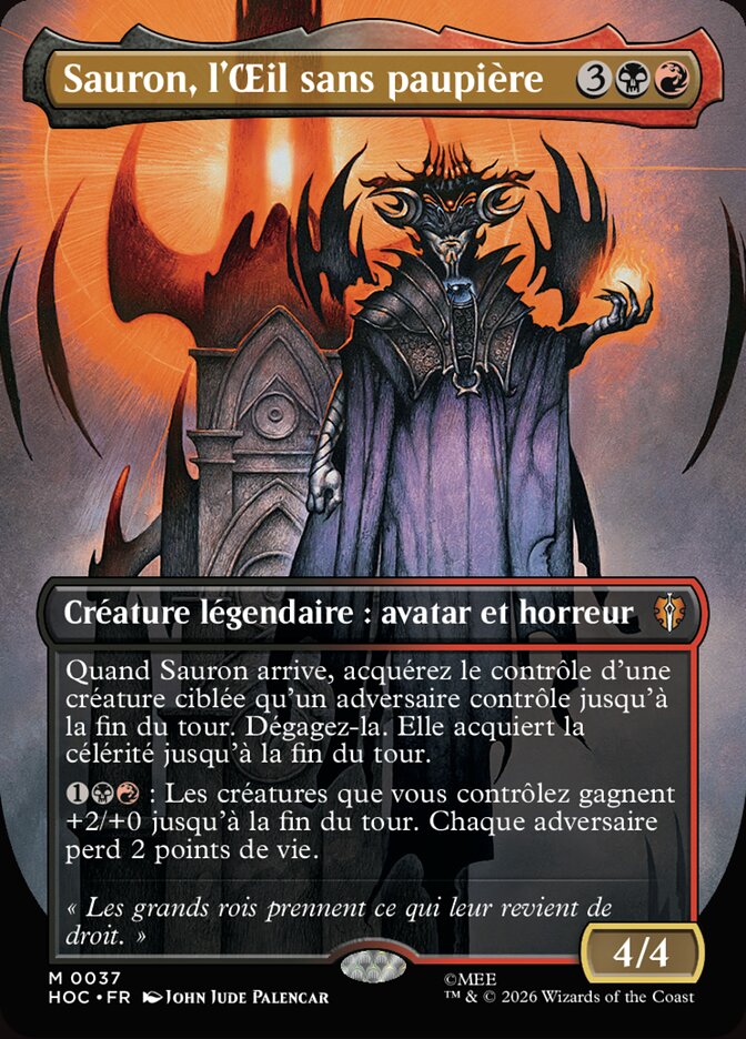 Sauron, l'Œil sans paupière
