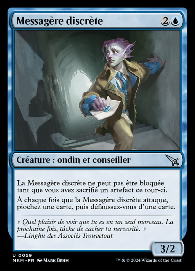 Messagère discrète
