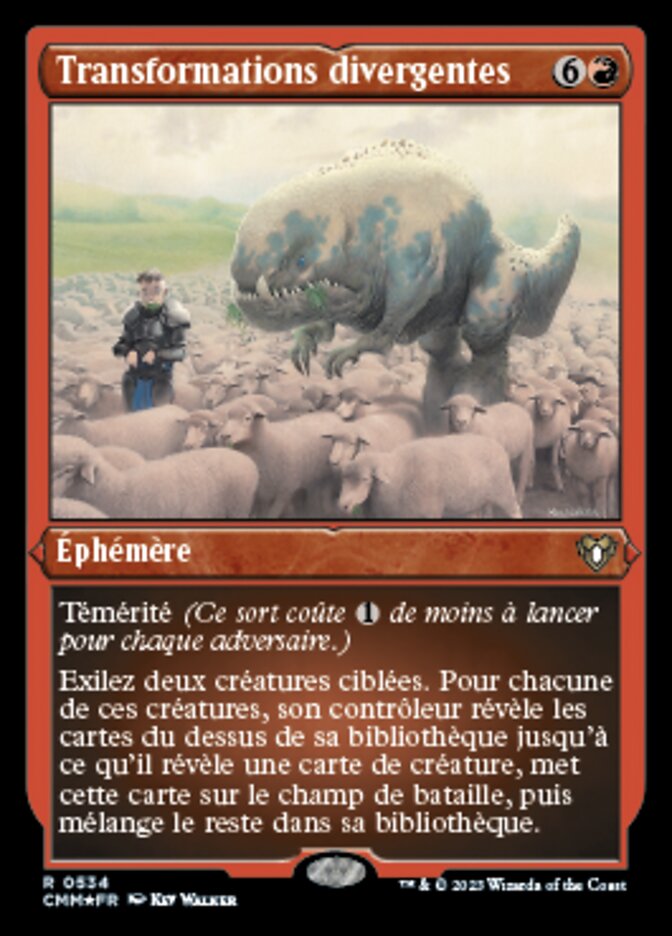 Transformations divergentes