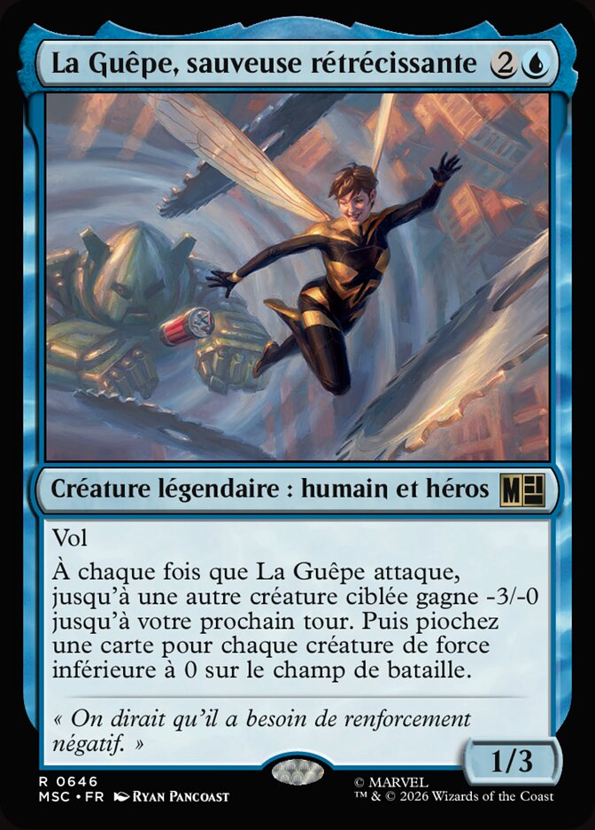 La Guêpe, sauveuse rétrécissante
