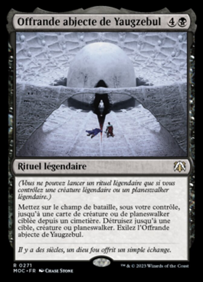 Offrande abjecte de Yaugzebul