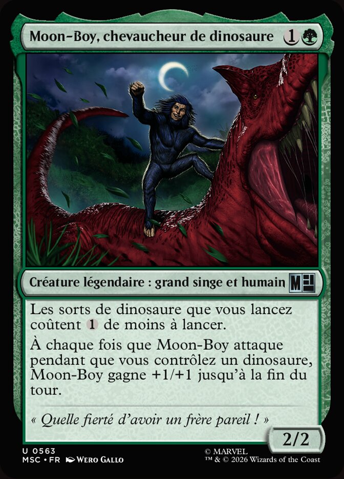 Moon-Boy, chevaucheur de dinosaure