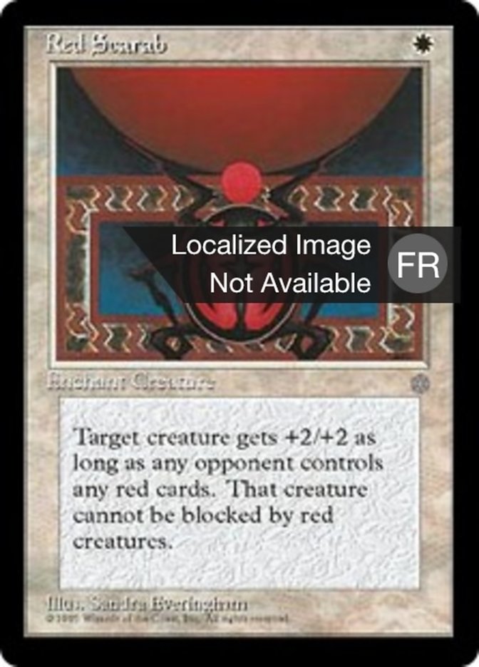 Scarabée rouge