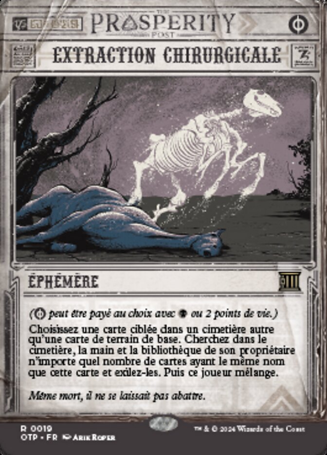 Extraction chirurgicale