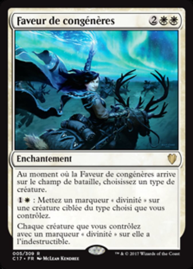 Faveur de congénères